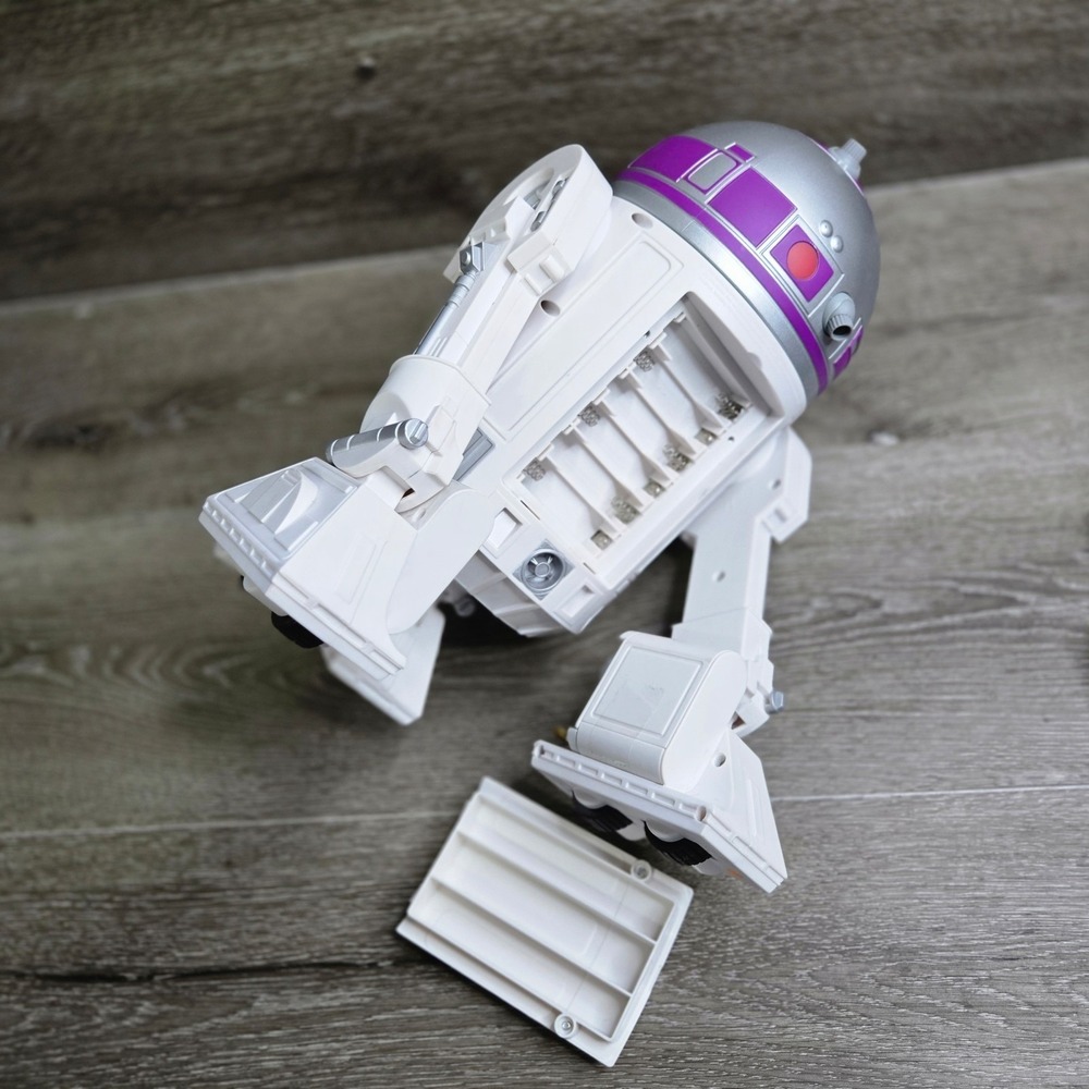 Disney Star Wars R2 Unit Purple White Droid Depot Tested w/ Remote & Bag - Picture 16 of 17